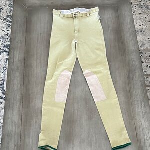 Beige Riding Pants with Knee Patches